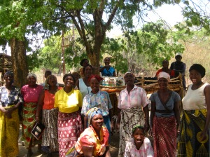 My Women's group in front of their tree nursery
